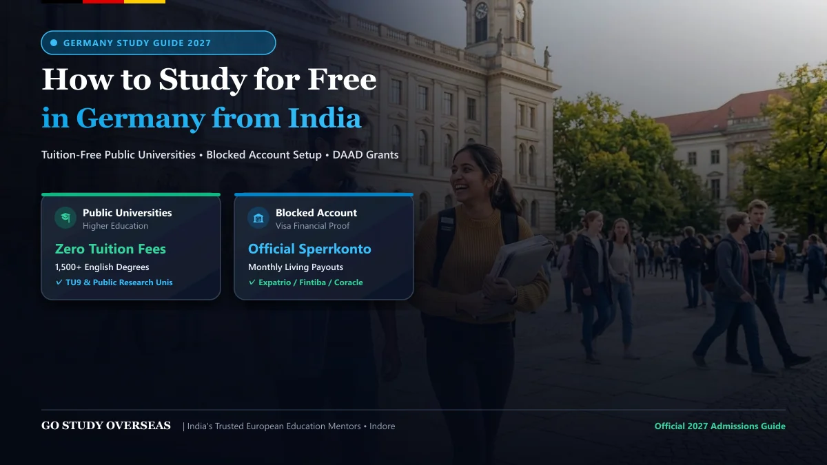 How to Study for Free in Germany for Indian Students (2027 Guide)